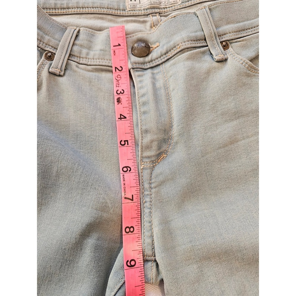 Free People Slim Leg‎ Jeans Womens 28 Vintage Wash Mid Rise Stretch Denim - Picture 6 of 7